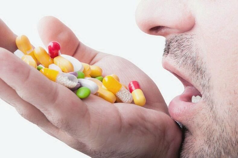 tomando pastillas para la prostatitis